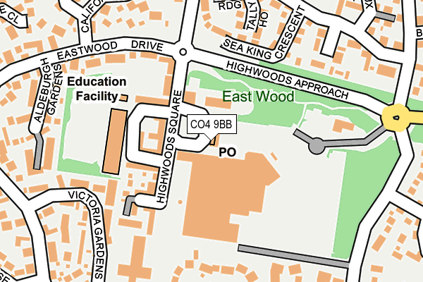 CO4 9BB map - OS OpenMap – Local (Ordnance Survey) CO4 9BB map - OS OpenMap – Local (Ordnance Survey)