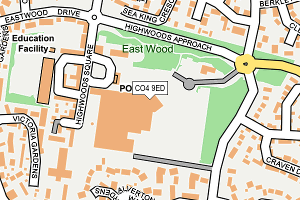 CO4 9ED map - OS OpenMap – Local (Ordnance Survey) CO4 9ED map - OS OpenMap – Local (Ordnance Survey)