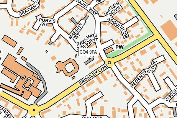 CO4 9FA map - OS OpenMap – Local (Ordnance Survey) CO4 9FA map - OS OpenMap – Local (Ordnance Survey)