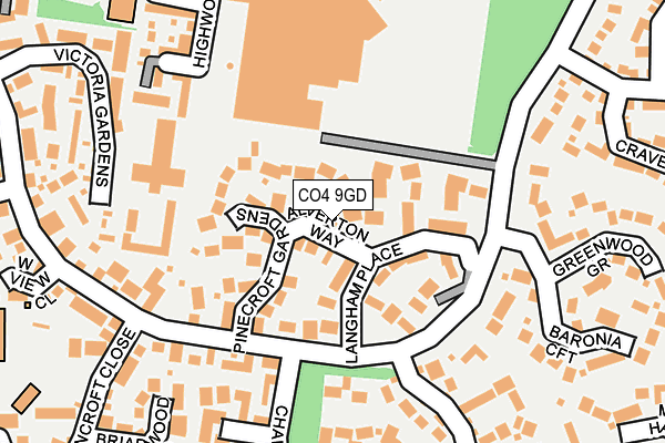 CO4 9GD map - OS OpenMap – Local (Ordnance Survey) CO4 9GD map - OS OpenMap – Local (Ordnance Survey)