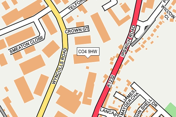 CO4 9HW map - OS OpenMap – Local (Ordnance Survey) CO4 9HW map - OS OpenMap – Local (Ordnance Survey)