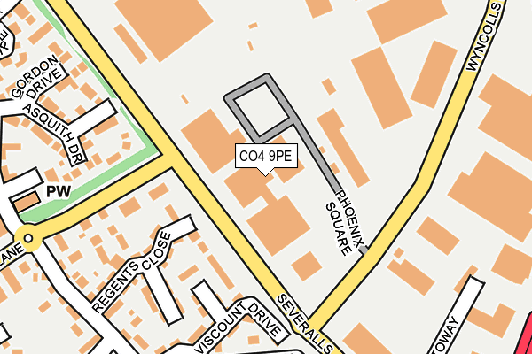 CO4 9PE map - OS OpenMap – Local (Ordnance Survey) CO4 9PE map - OS OpenMap – Local (Ordnance Survey)