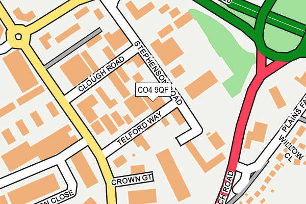 CO4 9QF map - OS OpenMap – Local (Ordnance Survey) CO4 9QF map - OS OpenMap – Local (Ordnance Survey)