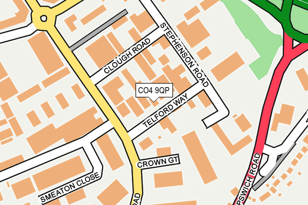 CO4 9QP map - OS OpenMap – Local (Ordnance Survey) CO4 9QP map - OS OpenMap – Local (Ordnance Survey)