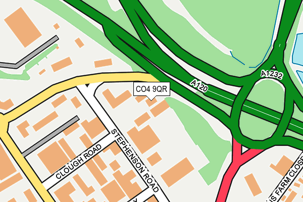 CO4 9QR map - OS OpenMap – Local (Ordnance Survey) CO4 9QR map - OS OpenMap – Local (Ordnance Survey)