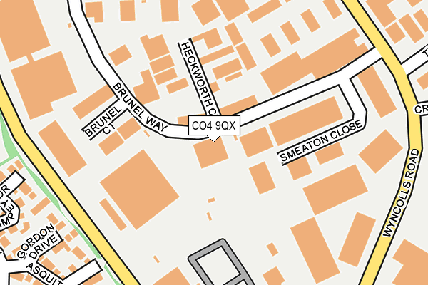 CO4 9QX map - OS OpenMap – Local (Ordnance Survey) CO4 9QX map - OS OpenMap – Local (Ordnance Survey)