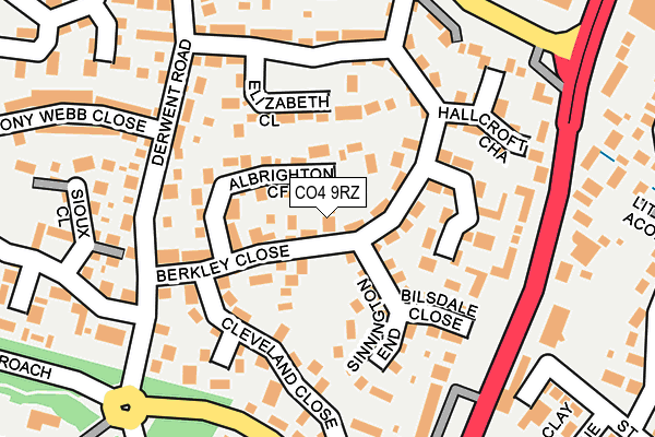 CO4 9RZ map - OS OpenMap – Local (Ordnance Survey) CO4 9RZ map - OS OpenMap – Local (Ordnance Survey)