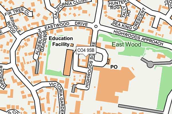 CO4 9SB map - OS OpenMap – Local (Ordnance Survey) CO4 9SB map - OS OpenMap – Local (Ordnance Survey)