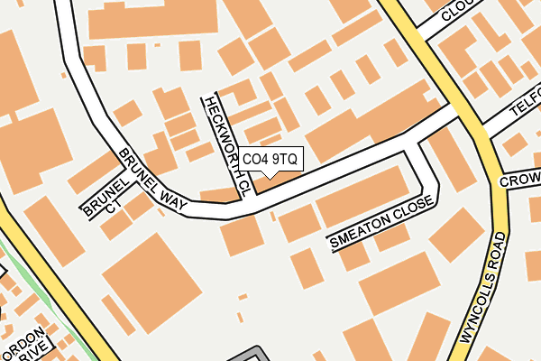 CO4 9TQ map - OS OpenMap – Local (Ordnance Survey) CO4 9TQ map - OS OpenMap – Local (Ordnance Survey)