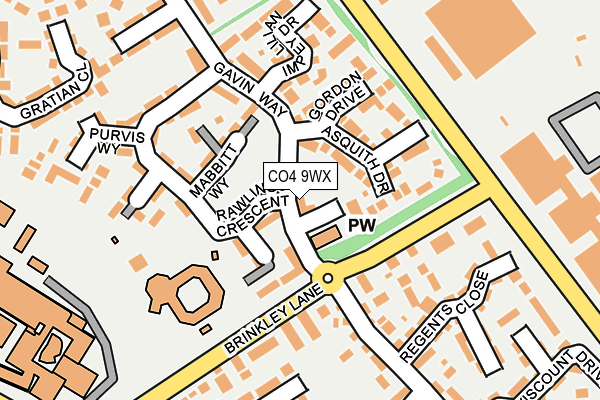 CO4 9WX map - OS OpenMap – Local (Ordnance Survey) CO4 9WX map - OS OpenMap – Local (Ordnance Survey)