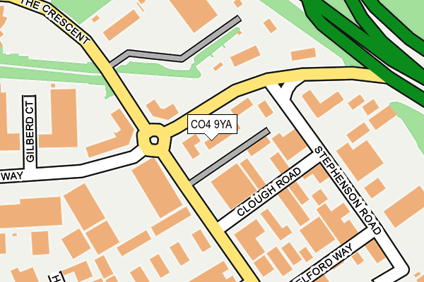 CO4 9YA map - OS OpenMap – Local (Ordnance Survey) CO4 9YA map - OS OpenMap – Local (Ordnance Survey)