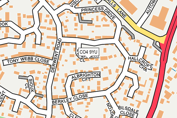CO4 9YU map - OS OpenMap – Local (Ordnance Survey) CO4 9YU map - OS OpenMap – Local (Ordnance Survey)
