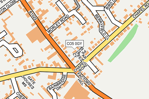 CO5 0GY map - OS OpenMap – Local (Ordnance Survey) CO5 0GY map - OS OpenMap – Local (Ordnance Survey)