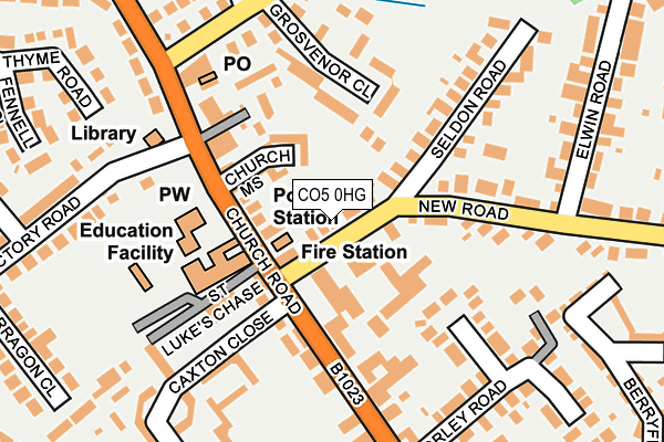 CO5 0HG map - OS OpenMap – Local (Ordnance Survey) CO5 0HG map - OS OpenMap – Local (Ordnance Survey)