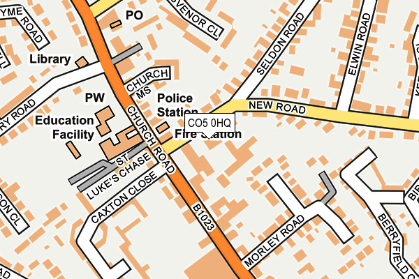 CO5 0HQ map - OS OpenMap – Local (Ordnance Survey) CO5 0HQ map - OS OpenMap – Local (Ordnance Survey)