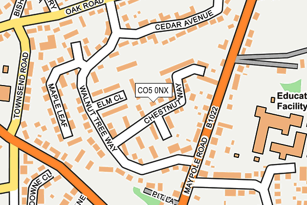 CO5 0NX map - OS OpenMap – Local (Ordnance Survey) CO5 0NX map - OS OpenMap – Local (Ordnance Survey)