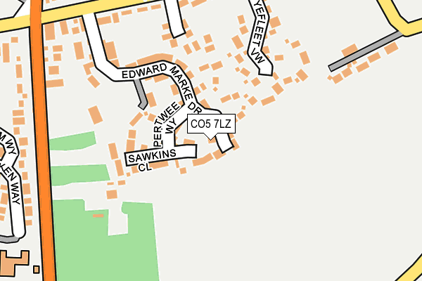 CO5 7LZ map - OS OpenMap – Local (Ordnance Survey) CO5 7LZ map - OS OpenMap – Local (Ordnance Survey)