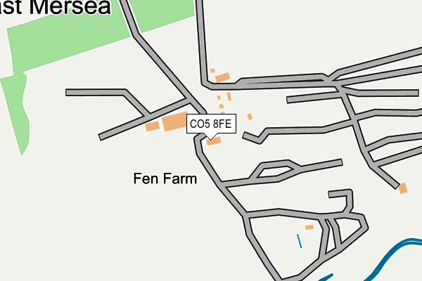 CO5 8FE map - OS OpenMap – Local (Ordnance Survey) CO5 8FE map - OS OpenMap – Local (Ordnance Survey)