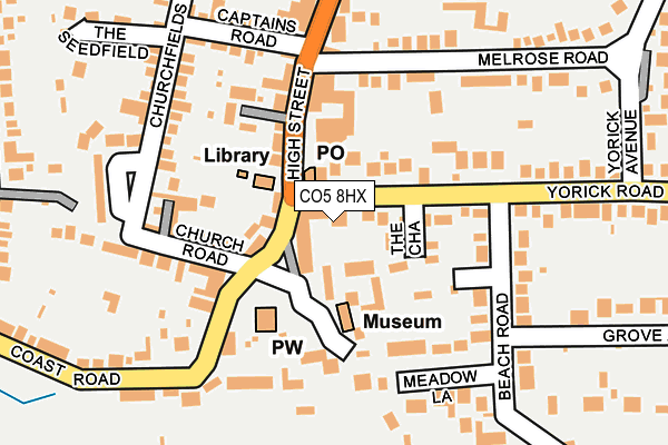 CO5 8HX map - OS OpenMap – Local (Ordnance Survey) CO5 8HX map - OS OpenMap – Local (Ordnance Survey)