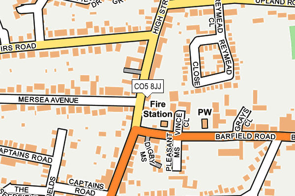 CO5 8JJ map - OS OpenMap – Local (Ordnance Survey) CO5 8JJ map - OS OpenMap – Local (Ordnance Survey)