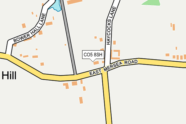 CO5 8SH map - OS OpenMap – Local (Ordnance Survey) CO5 8SH map - OS OpenMap – Local (Ordnance Survey)