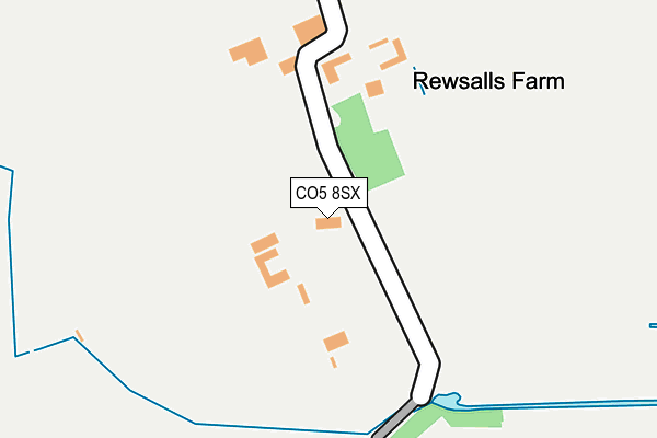 CO5 8SX map - OS OpenMap – Local (Ordnance Survey) CO5 8SX map - OS OpenMap – Local (Ordnance Survey)