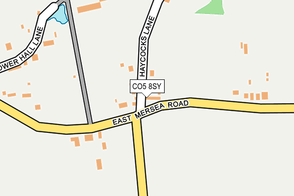 CO5 8SY map - OS OpenMap – Local (Ordnance Survey) CO5 8SY map - OS OpenMap – Local (Ordnance Survey)