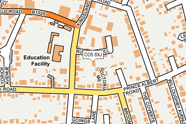 CO5 8XJ map - OS OpenMap – Local (Ordnance Survey) CO5 8XJ map - OS OpenMap – Local (Ordnance Survey)