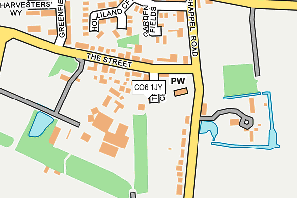 CO6 1JY map - OS OpenMap – Local (Ordnance Survey) CO6 1JY map - OS OpenMap – Local (Ordnance Survey)