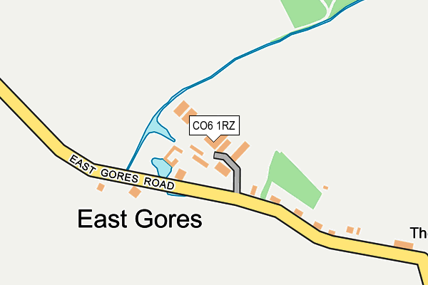 CO6 1RZ map - OS OpenMap – Local (Ordnance Survey)