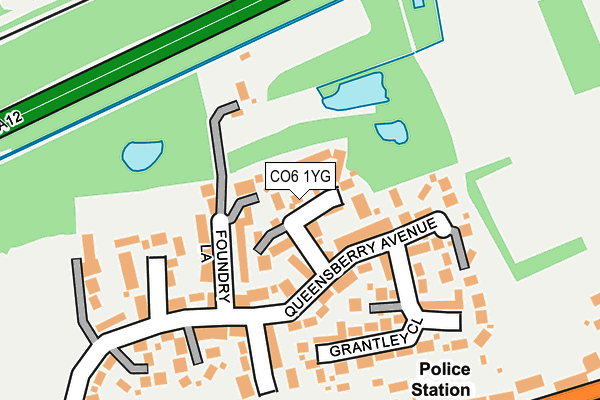 CO6 1YG map - OS OpenMap – Local (Ordnance Survey) CO6 1YG map - OS OpenMap – Local (Ordnance Survey)