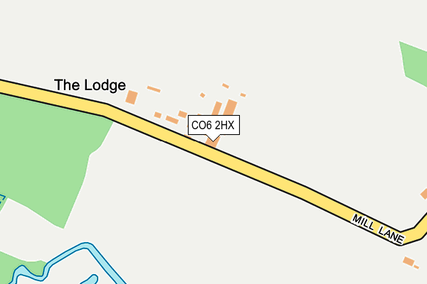 CO6 2HX map - OS OpenMap – Local (Ordnance Survey) CO6 2HX map - OS OpenMap – Local (Ordnance Survey)