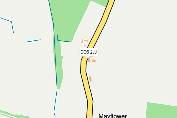 CO6 2JJ map - OS OpenMap – Local (Ordnance Survey)