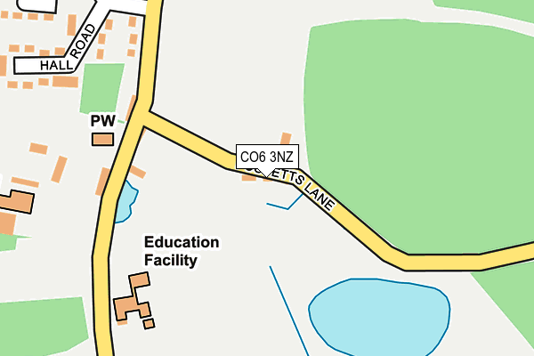 CO6 3NZ map - OS OpenMap – Local (Ordnance Survey)