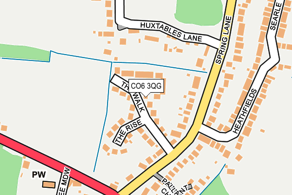 CO6 3QG map - OS OpenMap – Local (Ordnance Survey) CO6 3QG map - OS OpenMap – Local (Ordnance Survey)