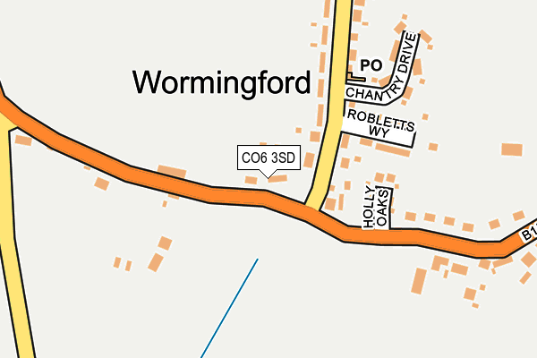 CO6 3SD map - OS OpenMap – Local (Ordnance Survey) CO6 3SD map - OS OpenMap – Local (Ordnance Survey)