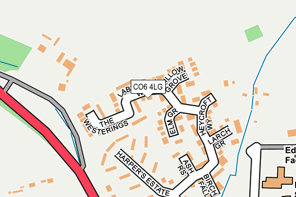 CO6 4LG map - OS OpenMap – Local (Ordnance Survey) CO6 4LG map - OS OpenMap – Local (Ordnance Survey)