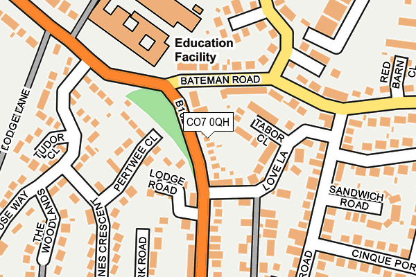 CO7 0QH map - OS OpenMap – Local (Ordnance Survey) CO7 0QH map - OS OpenMap – Local (Ordnance Survey)