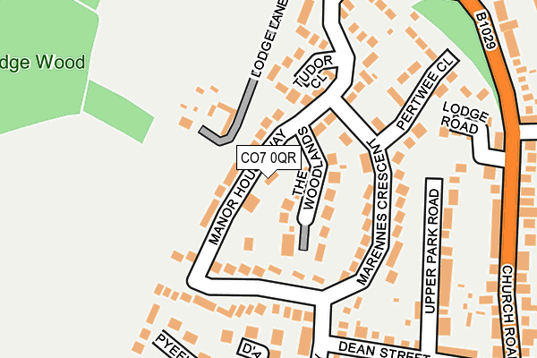 CO7 0QR map - OS OpenMap – Local (Ordnance Survey) CO7 0QR map - OS OpenMap – Local (Ordnance Survey)
