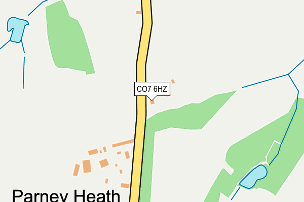 CO7 6HZ map - OS OpenMap – Local (Ordnance Survey)