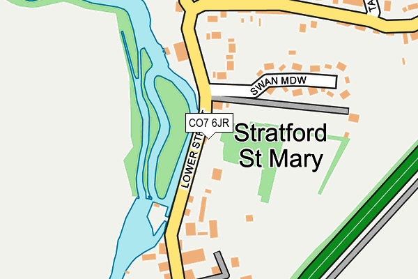 CO7 6JR map - OS OpenMap – Local (Ordnance Survey)