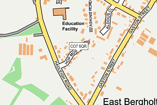CO7 6QR map - OS OpenMap – Local (Ordnance Survey)