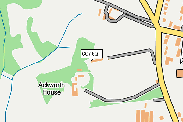 CO7 6QT map - OS OpenMap – Local (Ordnance Survey)