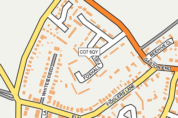 CO7 6QY map - OS OpenMap – Local (Ordnance Survey)