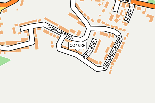 CO7 6RP map - OS OpenMap – Local (Ordnance Survey) CO7 6RP map - OS OpenMap – Local (Ordnance Survey)