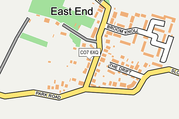 CO7 6XQ map - OS OpenMap – Local (Ordnance Survey)