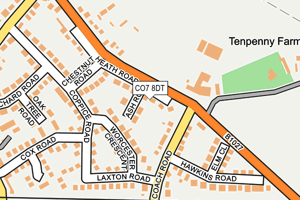 CO7 8DT map - OS OpenMap – Local (Ordnance Survey) CO7 8DT map - OS OpenMap – Local (Ordnance Survey)