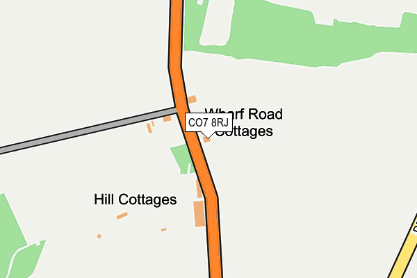CO7 8RJ map - OS OpenMap – Local (Ordnance Survey) CO7 8RJ map - OS OpenMap – Local (Ordnance Survey)