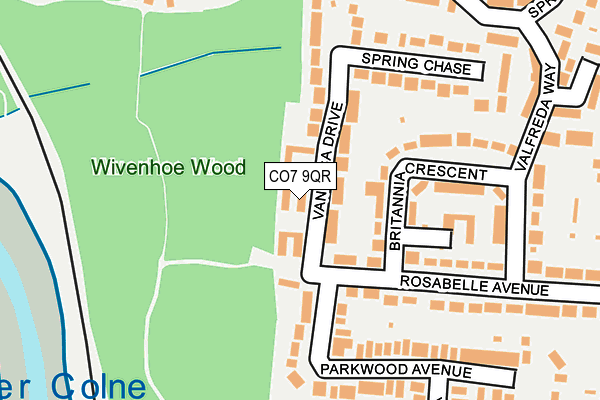 CO7 9QR map - OS OpenMap – Local (Ordnance Survey) CO7 9QR map - OS OpenMap – Local (Ordnance Survey)