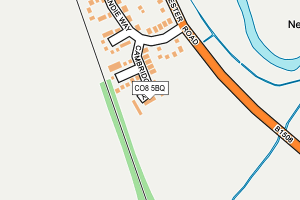CO8 5BQ map - OS OpenMap – Local (Ordnance Survey) CO8 5BQ map - OS OpenMap – Local (Ordnance Survey)